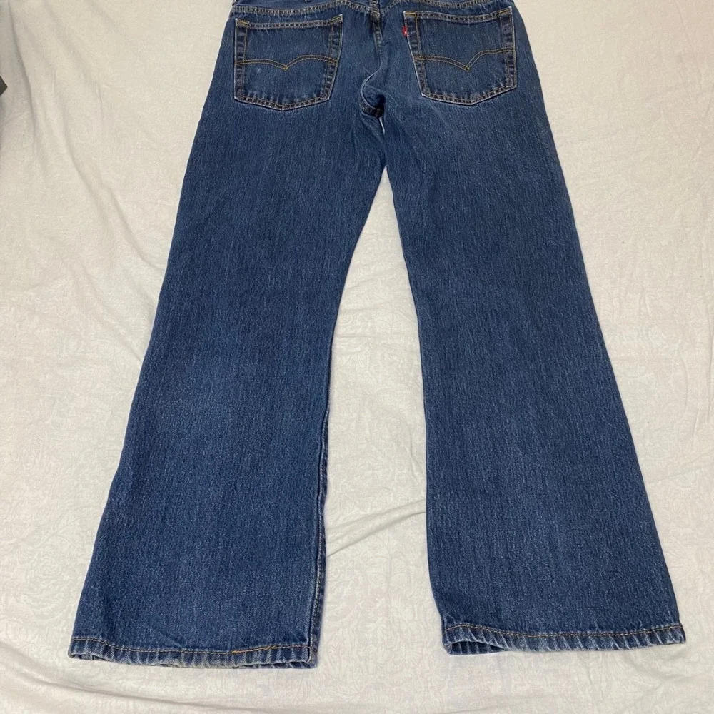 Levis 517 Bootcut Jeans Mens 38x32 Medium Wash Blue Denim Western 00517-0217